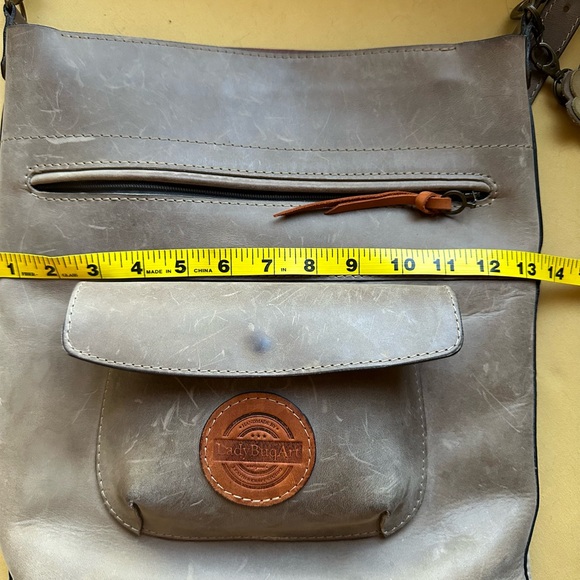 ❤️Tote bag, shoulder and crossbody. Full grain leather, handcrafted - EUC!❤️ - Picture 9 of 15